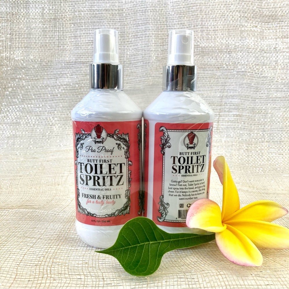 TOILET SPRITZ, Poo Proof “Fresh & Fruity”.